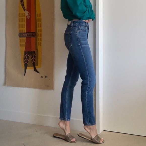 Re/Done High Rise Crop Skinny Jeans - Picture 8 of 9